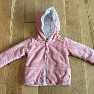 Marks and Spencer reversible pink cotton sweater